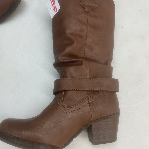 Ladies Brown Dingo boots heel harness new - Picture 2 of 8